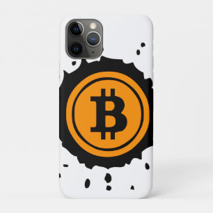Capa Para iPhone 11 Pro Logotipo Bitmoney Crypto Currency