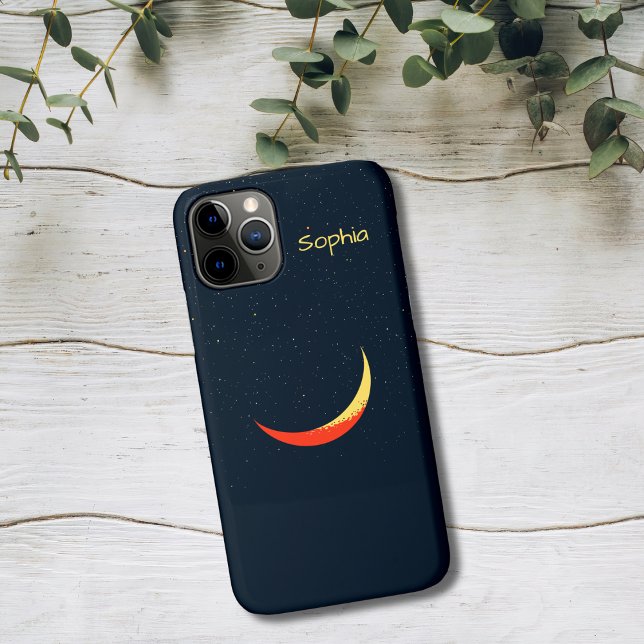 Capa Para iPhone 11 Pro Lua Crescente Dourada (Criador carregado)