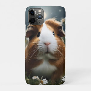 Capa Para iPhone 11 Pro Lua E Visitas De Porco Castanho E Guiné Branca,