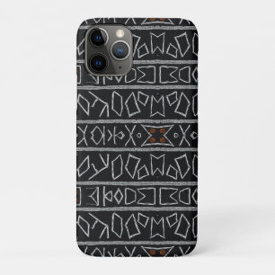 Capa Para iPhone 11 Pro Luxuoso Tecido de Lama Africano Caribenho Sofistic