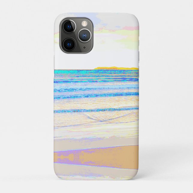 Capa Para iPhone 11 Pro Luz da manhã da praia (Verso)