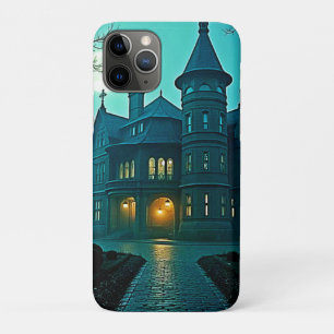 Capa Para iPhone 11 Pro Luz de Lua da Mansão Vitoriana Eerie