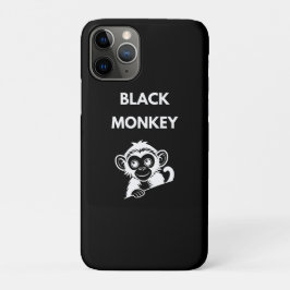 Capa Para iPhone 11 Pro Macaco Preto Fofo