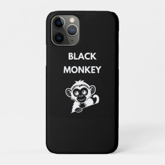 Capa Para iPhone 11 Pro Macaco Preto Fofo