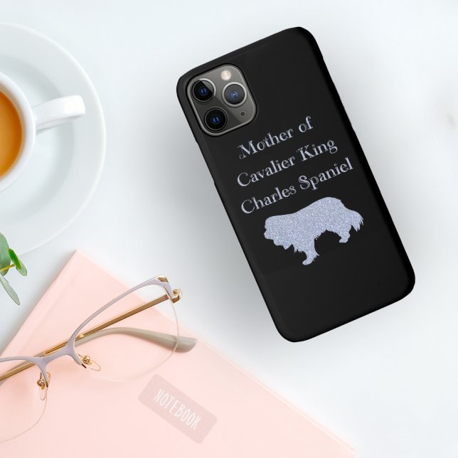 Capa Para iPhone 11 Pro Mãe do Cavalier King Charles Spaniel Silver (Criador carregado)