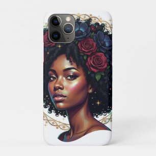 Capa Para iPhone 11 Pro Magia de Menina Preta Afro Diva