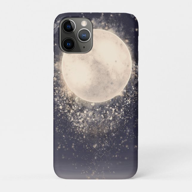 Capa Para iPhone 11 Pro Mágica Lua dos Sonhos Faíscas Cósmicas (Verso)