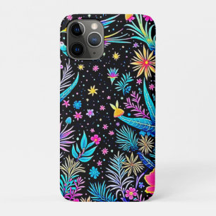 Capa Para iPhone 11 Pro Magical Neon Forest Night Design