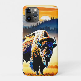 Capa Para iPhone 11 Pro Majexpressa Bison Sunset