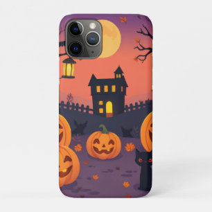 Capa Para iPhone 11 Pro Maleta iPhone e iPad do Halloween - Pumpkins e Spo
