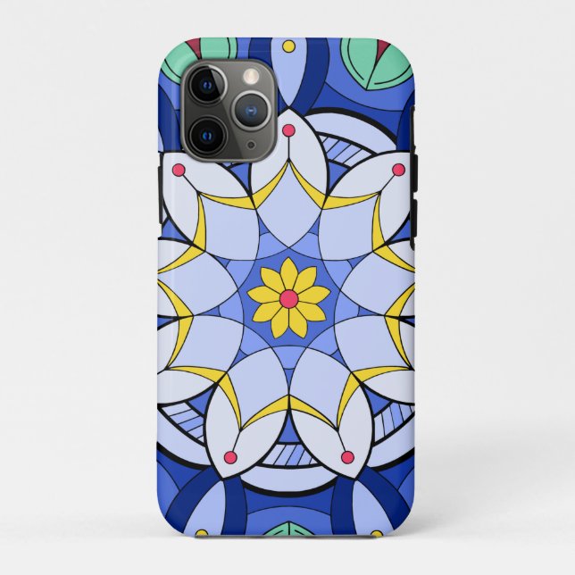 Capa Para iPhone 11 Pro Mandala Padrão 01 (Verso)