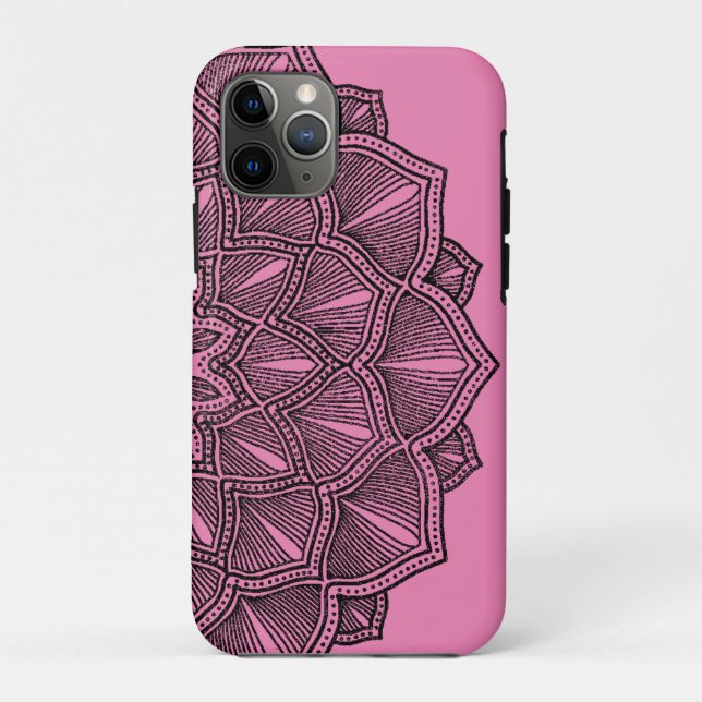 Capa Para iPhone 11 Pro Mandla Floral Elegante e espirituosa (Verso)