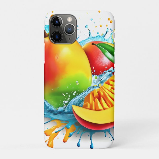 Capa Para iPhone 11 Pro Mango Treat Tropical (Verso)