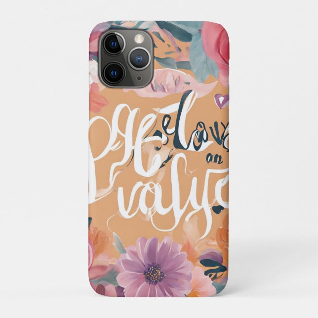 Capa Para iPhone 11 Pro Mantenha-se inspirado - Designs motivacionais e de (Verso)