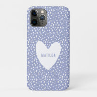 Mão pintada e coração personalizado