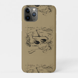 Capa Para iPhone 11 Pro Mapa de Constelação de Libra Hevelius 1690 Decor