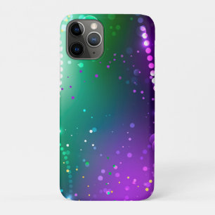 Capa Para iPhone 11 Pro Mardi Gras Festivo Purple Background