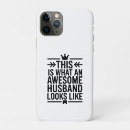 Capa Para iPhone 11 Pro Marido Incrível Tipografia Minimalista