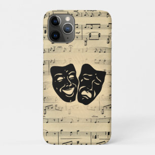 Capa Para iPhone 11 Pro Máscaras Antigas de Música e Teatro
