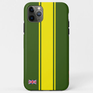 Capa Para iPhone 11 Pro Max A corrida de carros verdes britânicos dos anos 60