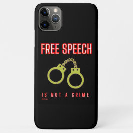 CAPA PARA iPhone 11 PRO MAX "A LIBERDADE DE EXPRESSÃO NÃO É UM CRIME"