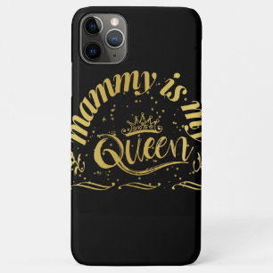 Capa Para iPhone 11 Pro Max A mamãe É A Minha Rainha Dourada
