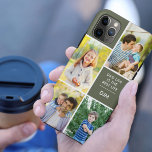 Capa Para iPhone 11 Pro Max A vida do pai é a melhor vida do monograma de foto<br><div class="desc">Adicione suas iniciais e 4 fotos a esta capas de iphone personalizada. O modelo de foto é configurado para que você adicione suas fotos trabalhando no sentido horário a partir do canto superior direito. A citação do pai diz "A vida do Pai é a melhor vida" seguida pelas iniciais do...</div>
