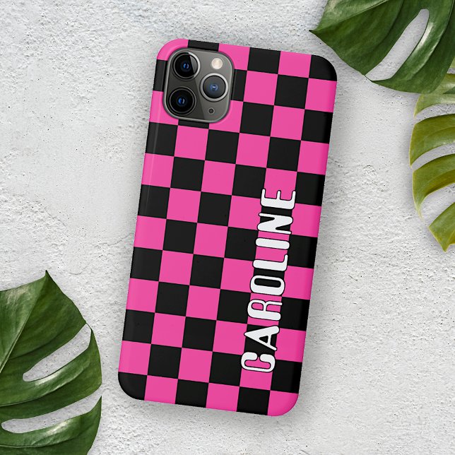 Capa Para iPhone 11 Pro Max Abstrato Geométrico Simples Personalizado Verifica (Criador carregado)