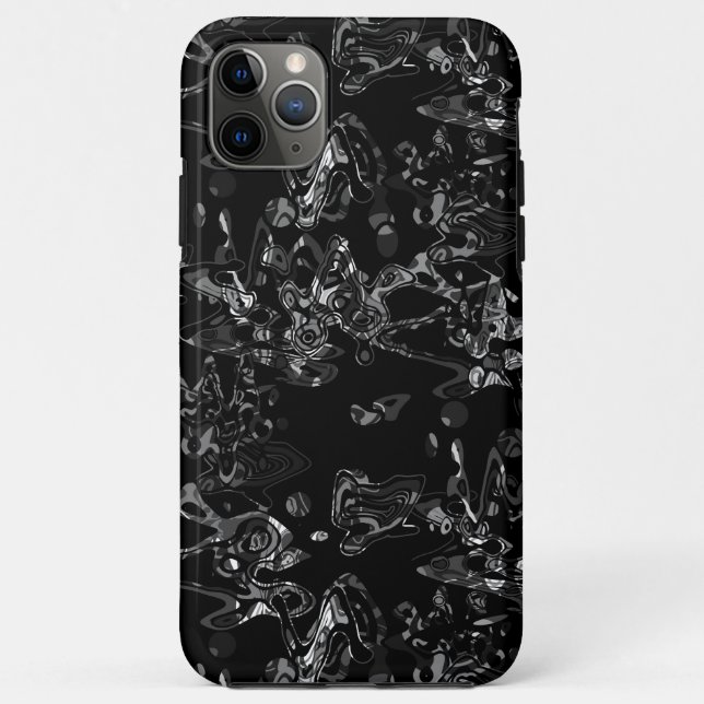 Capa Para iPhone 11 Pro Max Abstrato pincel de pincel moderno e elegante (Verso)