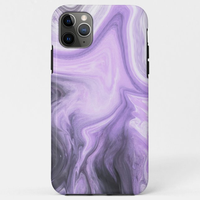Capa Para iPhone 11 Pro Max Abstrato Roxo (Verso)