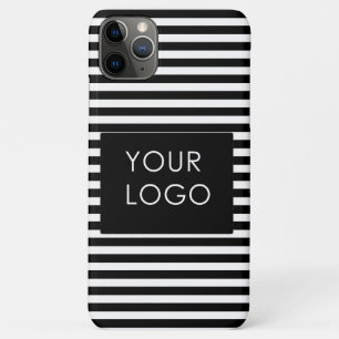 Capa Para iPhone 11 Pro Max Adicione seu logotipo Fitas Pretas para Empresas P