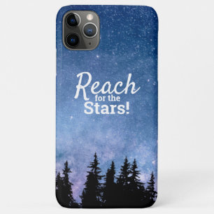 Capa Para iPhone 11 Pro Max Alcançar para a Cama de Motivação das Estrelas Céu