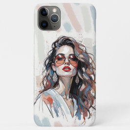 Capa Para iPhone 11 Pro Max AMITA | Soft Pastel Art Woman Phone Cases