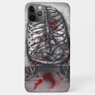 Capa Para iPhone 11 Pro Max Anatomia da gaiola vazia, horror gótico, arte da