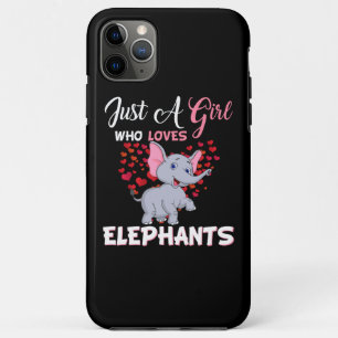 Capa Para iPhone 11 Pro Max Apenas Uma Menina Que Ama Os Presentes Dos Elefant