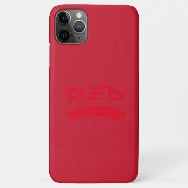 Capa Para iPhone 11 Pro Max Apple iphone 11pro max case RED DESIGN (Verso)