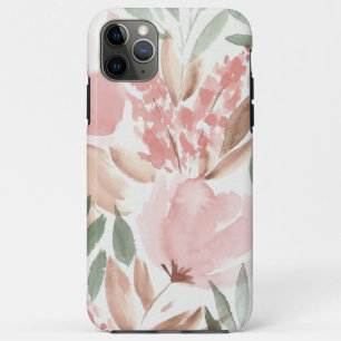 Capa Para iPhone 11 Pro Max Aquarela Floral Elegante