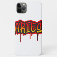 ÁRIES Signo do Fogo Arte de Palavra Gotejante Tint