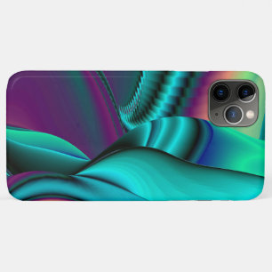 Capa Para iPhone 11 Pro Max Arte 3D Metálica Futurística Abstrato