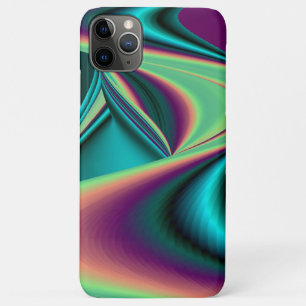 Capa Para iPhone 11 Pro Max Arte 3D Metálica Futurística Abstrato