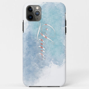 Capa Para iPhone 11 Pro Max Arte de Caligrafia de Amor Pintura em Aquarela Art