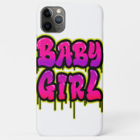 Arte de Palavra Bebê Menina Pingando Spray Rosa Ve