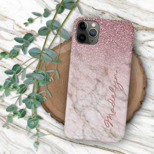 Capa Para iPhone 11 Pro Max Arte Marmoreada Com Cinza Rosa Mogeada Molhada Com