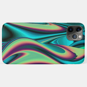 Capa Para iPhone 11 Pro Max Arte Metálica Metálica Futurística Abstrato 3D