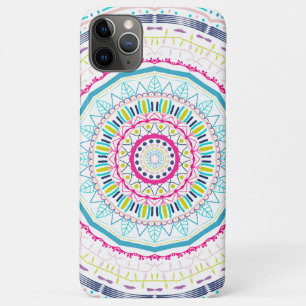 Capa Para iPhone 11 Pro Max Arte Vibrante e Colorida de Mandala