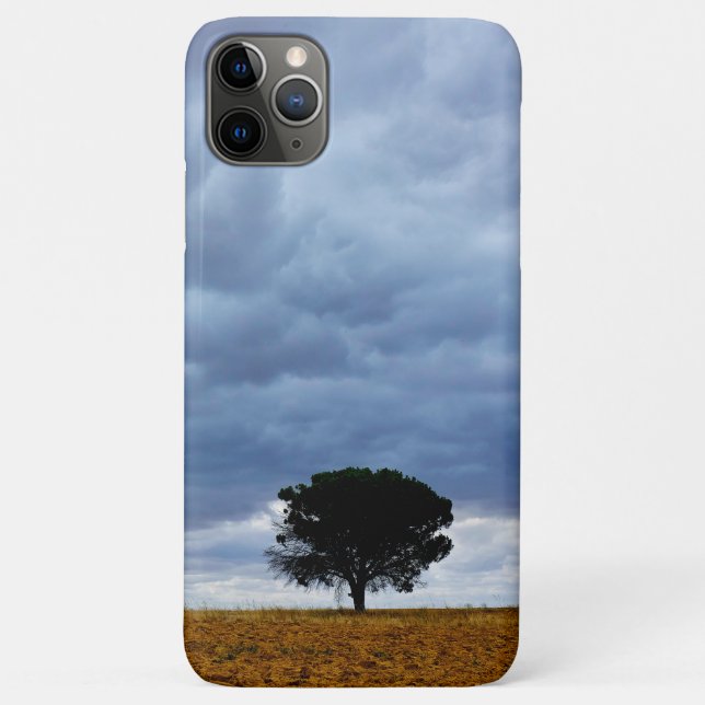 Capa Para iPhone 11 Pro Max Árvore em um campo vazio (Verso)