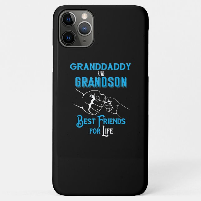 Capa Para iPhone 11 Pro Max Avô E Avô Melhores Amigos Para A Vida (Verso)