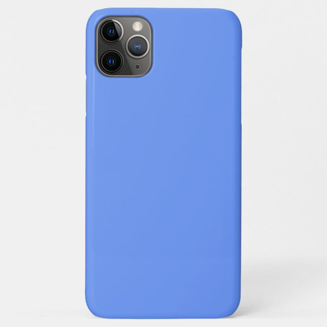 Capa Para iPhone 11 Pro Max Azul de girassol sólido (Verso)