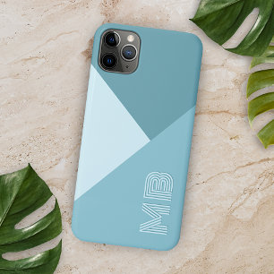 Capa Para iPhone 11 Pro Max Azul-marinho verde-azul-marinho-azul-aqua