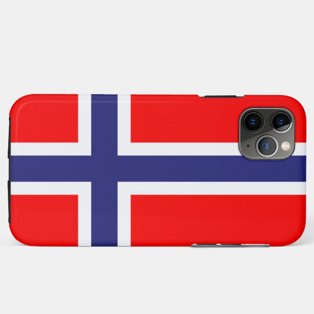 Capa Para iPhone 11 Pro Max Bandeira da Noruega (Verso (horizontal))